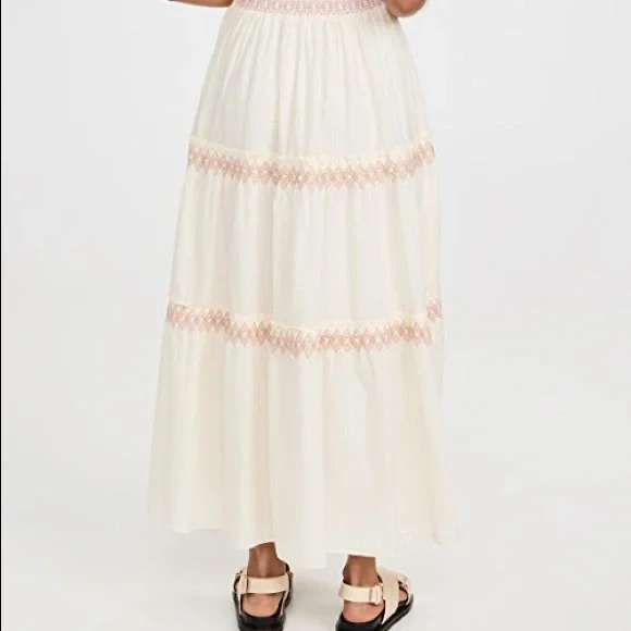 Madewell Lucie Smocked Tiered Midi Dress! - Picture 3 of 5
